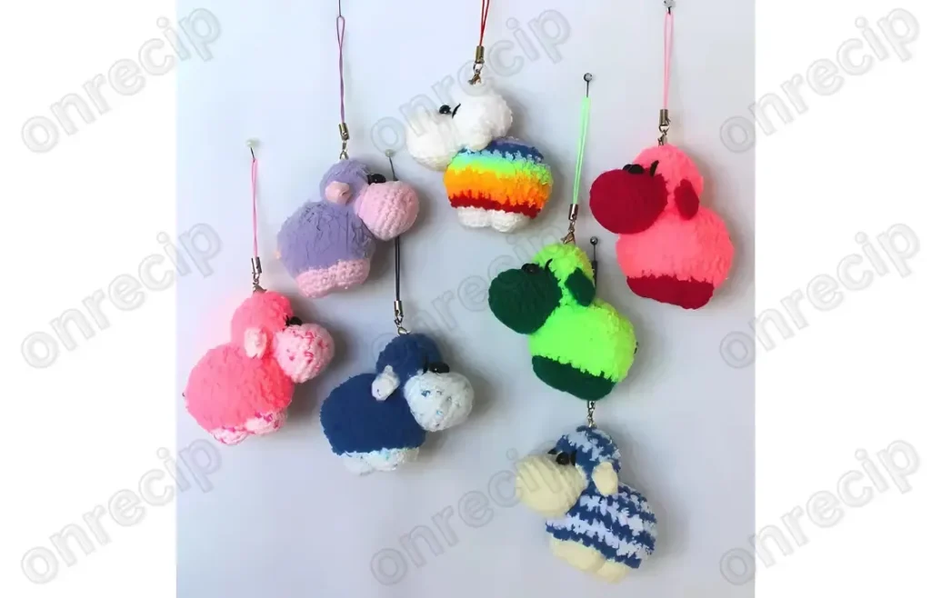 Amigurumi Sheep Keychain Crochet Pattern (Free)