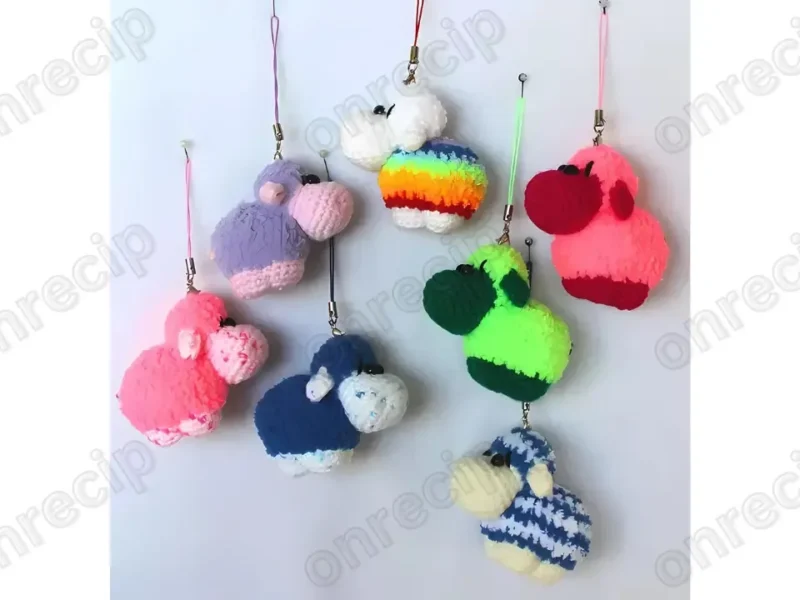 Amigurumi Sheep Keychain Crochet Pattern (Free)