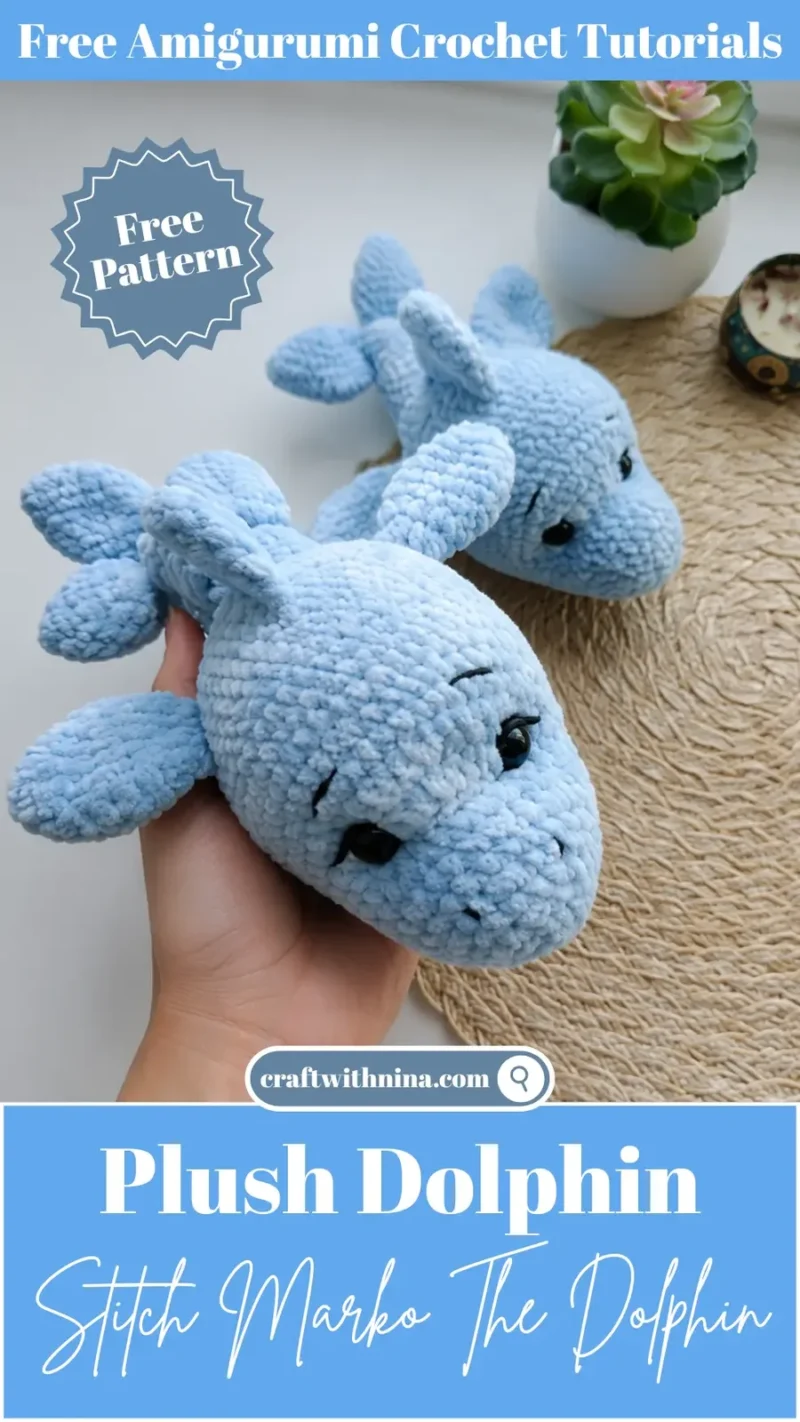 Crochet Dolphin Amigurumi Pattern: Sweet Velvet Sea Buddy — photo 3