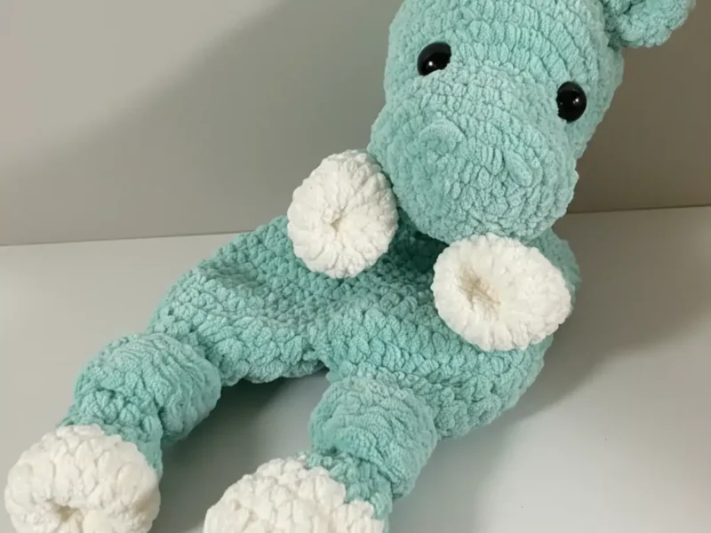 Crochet hippo lovey: a soft amigurumi baby gift