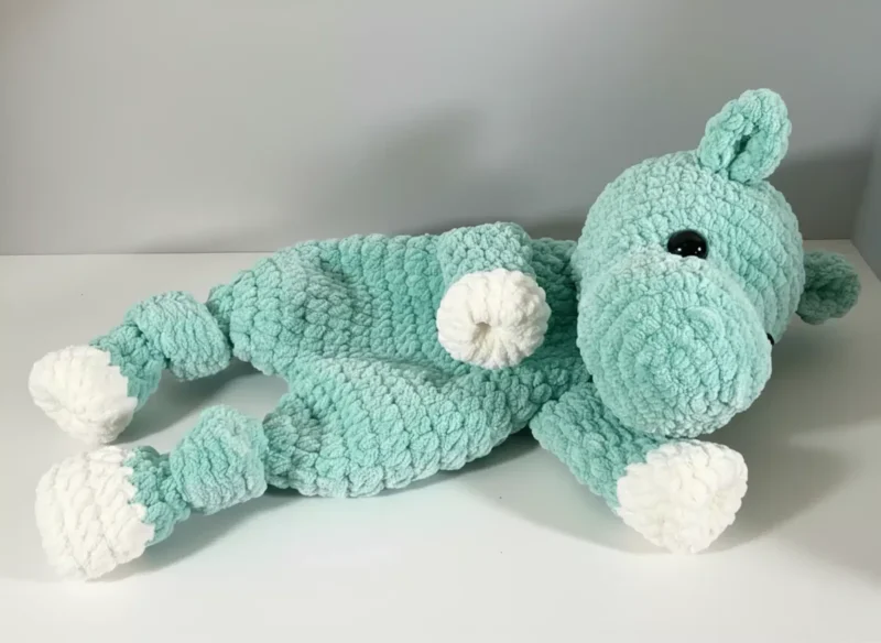 Crochet hippo lovey: a soft amigurumi baby gift — photo 2