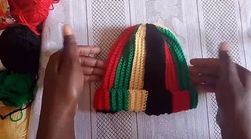 Crochet Rasta Hat Pattern: Bold Striped Beanie