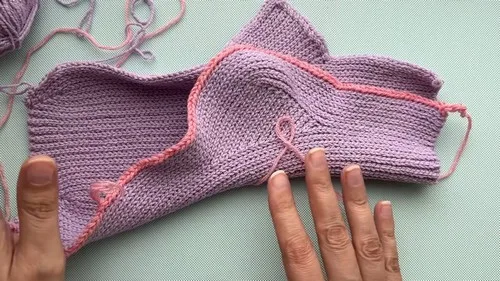 Flat slip stitch socks with a knitted look — photo 2