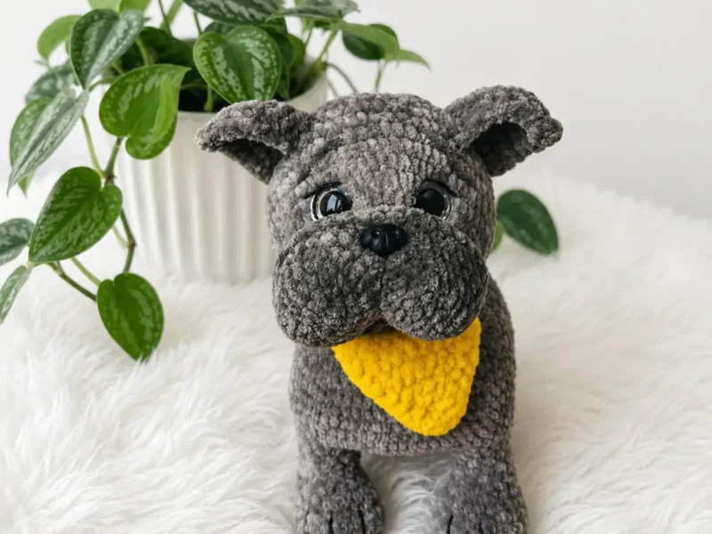 How to crochet a jointed bulldog amigurumi