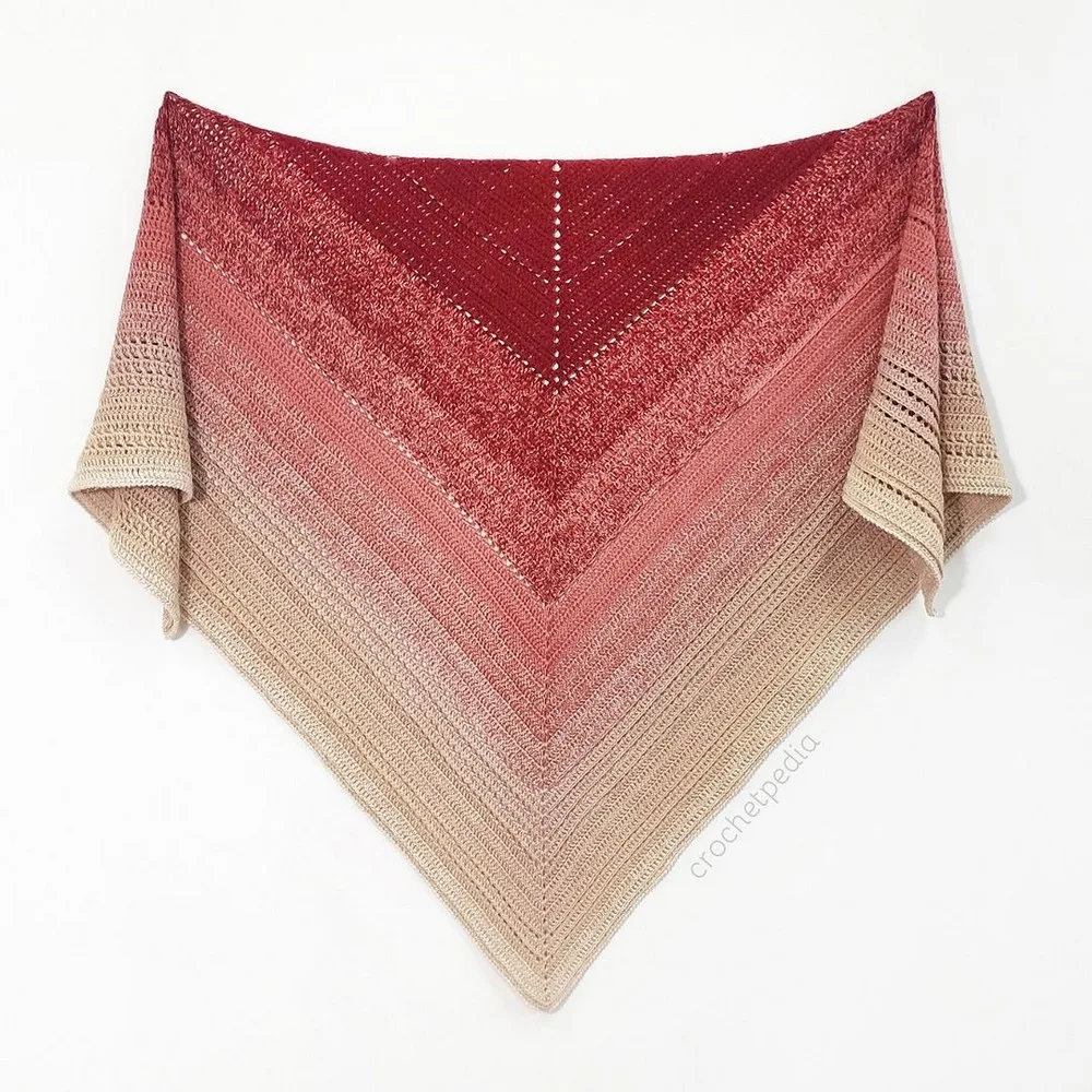 Light Shaded Juliette Shawl Crochet Pattern