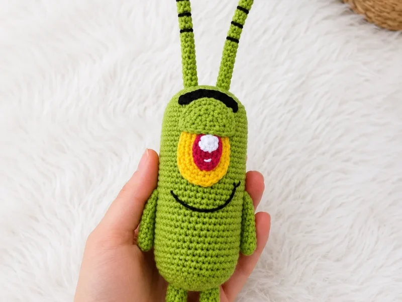 Plankton Amigurumi Pattern – Crochet This Tiny Villain