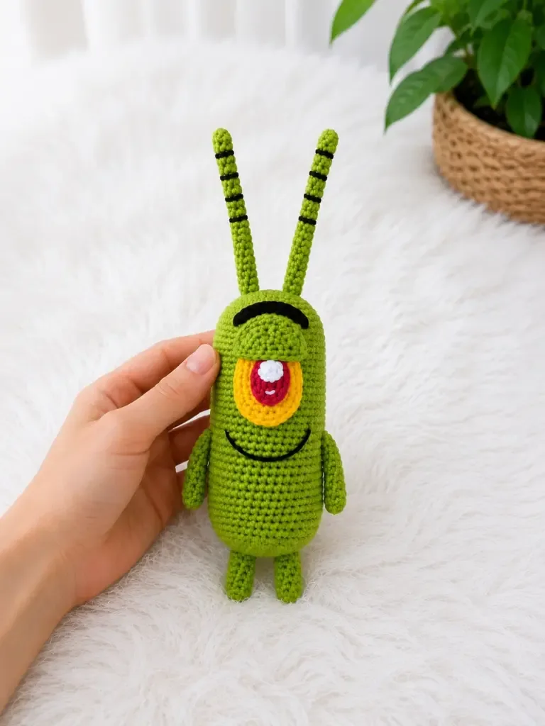 Plankton Amigurumi Pattern – Crochet This Tiny Villain — photo 3