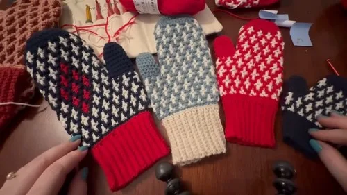 Ruby Mittens: Free Crochet Pattern for Children
