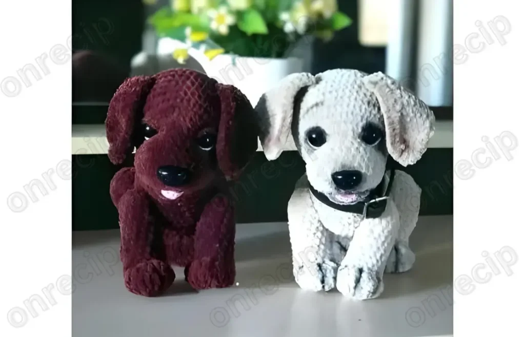 Rudy dog amigurumi: head, ears, muzzle and smile guide