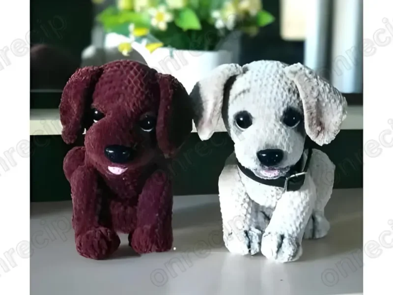 Rudy dog amigurumi: head, ears, muzzle and smile guide
