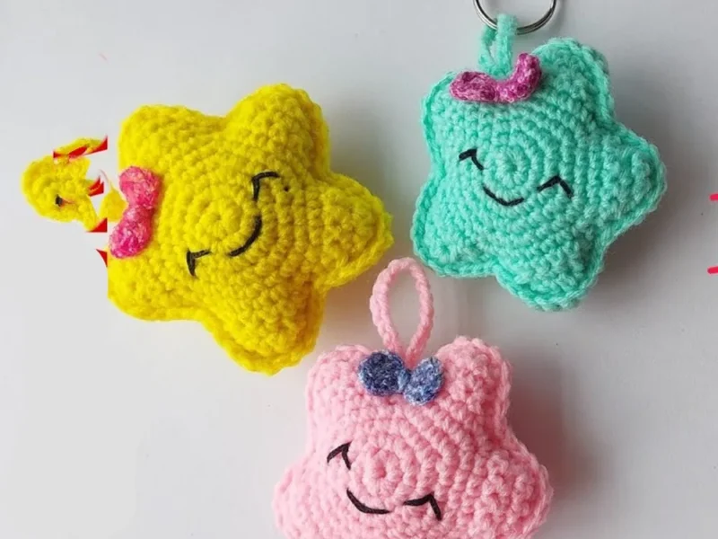 Star amigurumi keychain: a beginner's build
